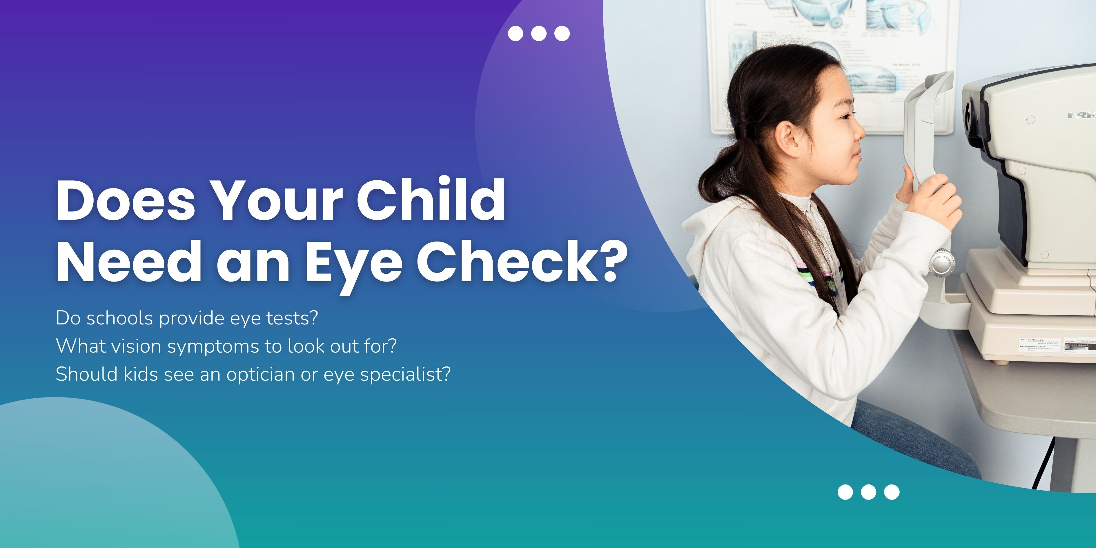 Eye checks for kids in Singapore
