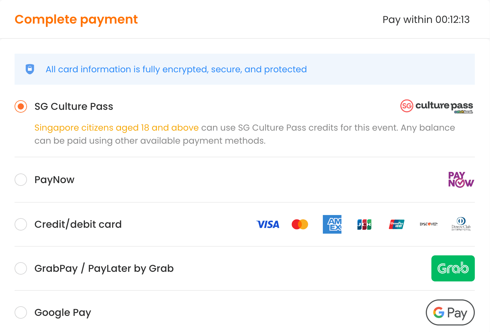 Using SG Culture Pass credits on Klook
